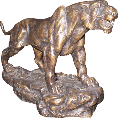 Tigerfigur aus Bronze